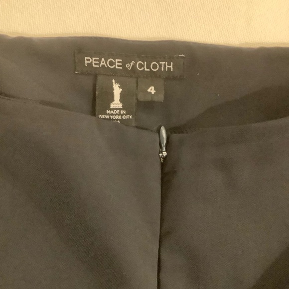 PEACE of CLOTH Womens Size 4 BLACK Slim Fit Ankle Trouser Pant Minimalist - Picture 4 of 5